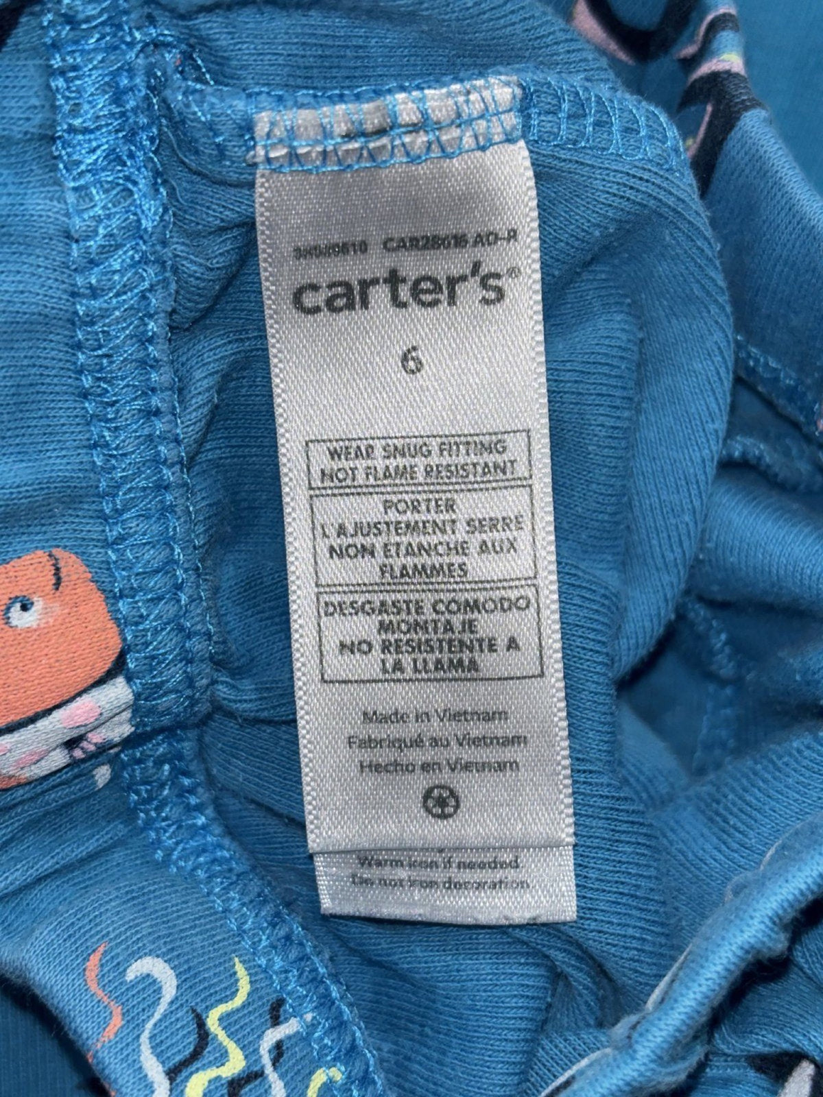 Carter's Kids Sizes 6 to 6/6A 3 Sets Pajamas OshKosh Gray Camo Blue Astronaut