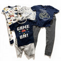 Carter's Kids Sizes 6 to 6/6A 4 Sets Gaming Pajamas Navy Gray White Controller