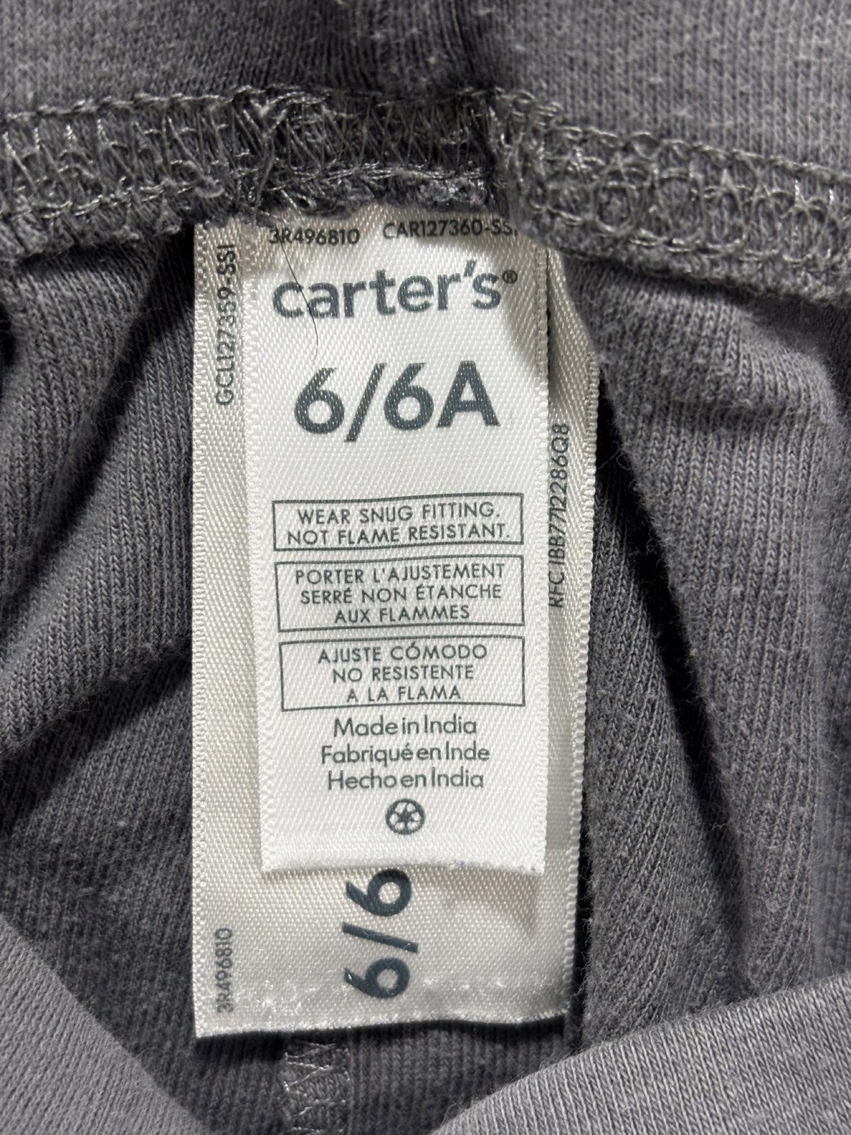 Carter's Kids Sizes 6 to 6/6A 4 Sets Gaming Pajamas Navy Gray White Controller