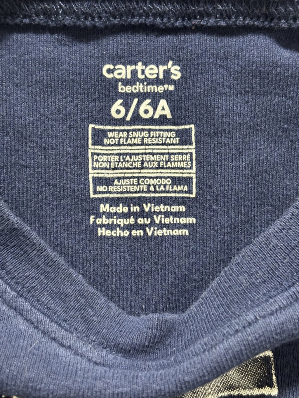 Carter's Kids Sizes 6 to 6/6A 4 Sets Gaming Pajamas Navy Gray White Controller