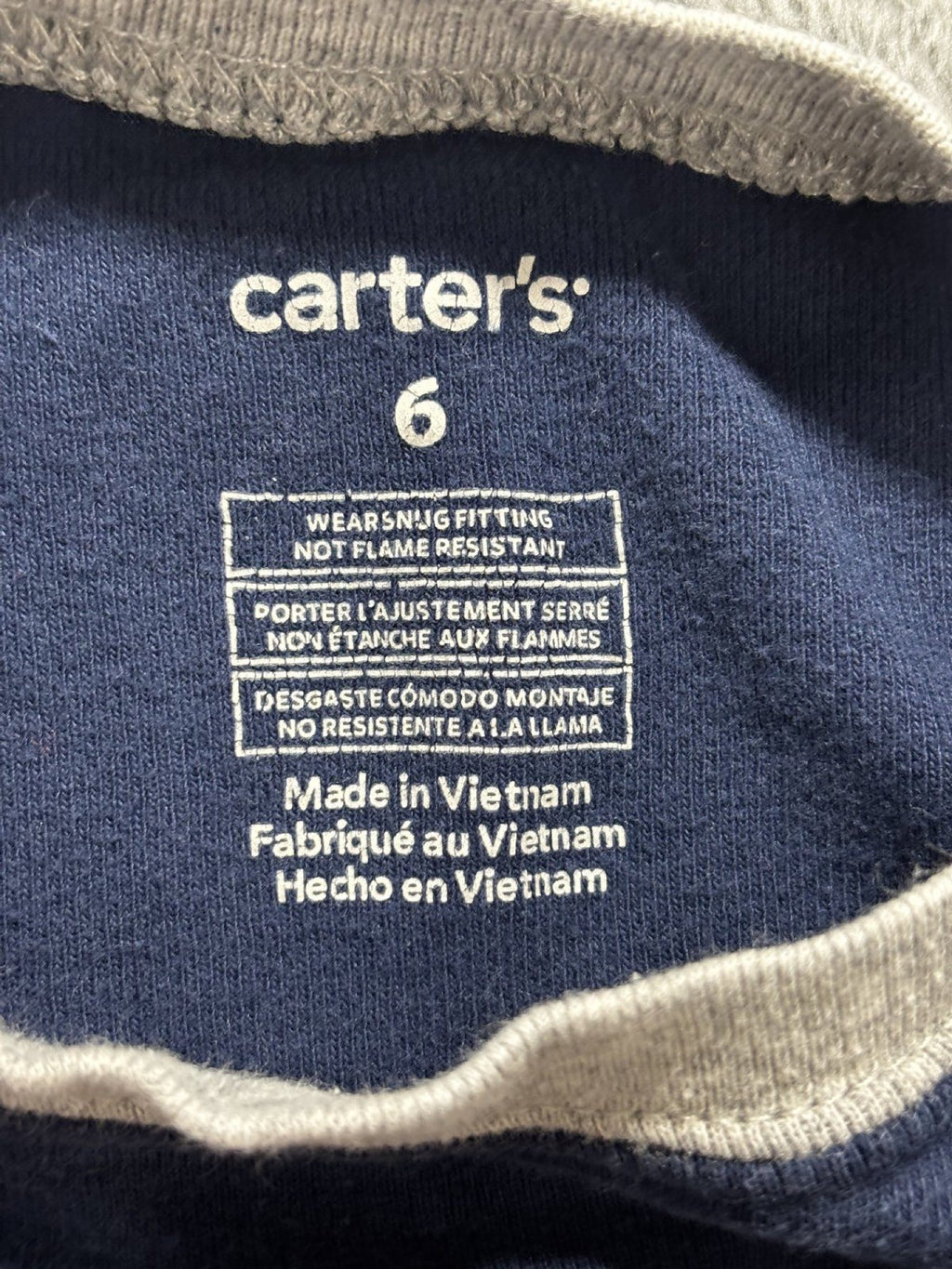 Carter's Kids Sizes 6 to 6/6A 4 Sets Gaming Pajamas Navy Gray White Controller