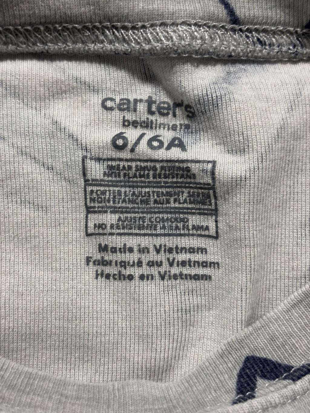 Carter's Kids Sizes 6 to 6/6A 4 Sets Gaming Pajamas Navy Gray White Controller