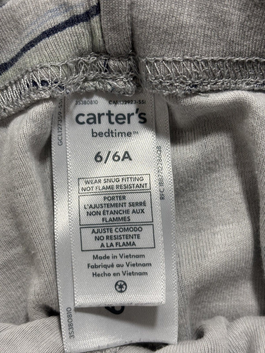 Carter's Kids Sizes 6 to 6/6A 4 Sets Gaming Pajamas Navy Gray White Controller