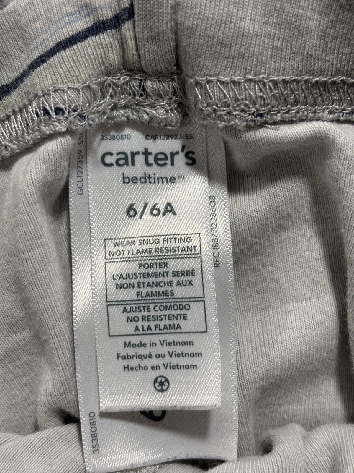Carter's Kids Sizes 6 to 6/6A 4 Sets Gaming Pajamas Navy Gray White Controller