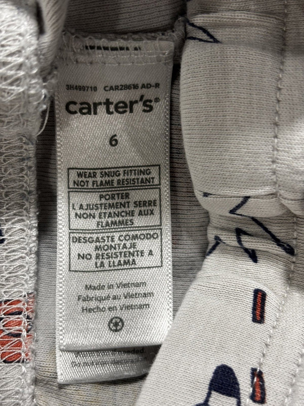 Carter's Kids Sizes 6 to 6/6A 4 Sets Gaming Pajamas Navy Gray White Controller