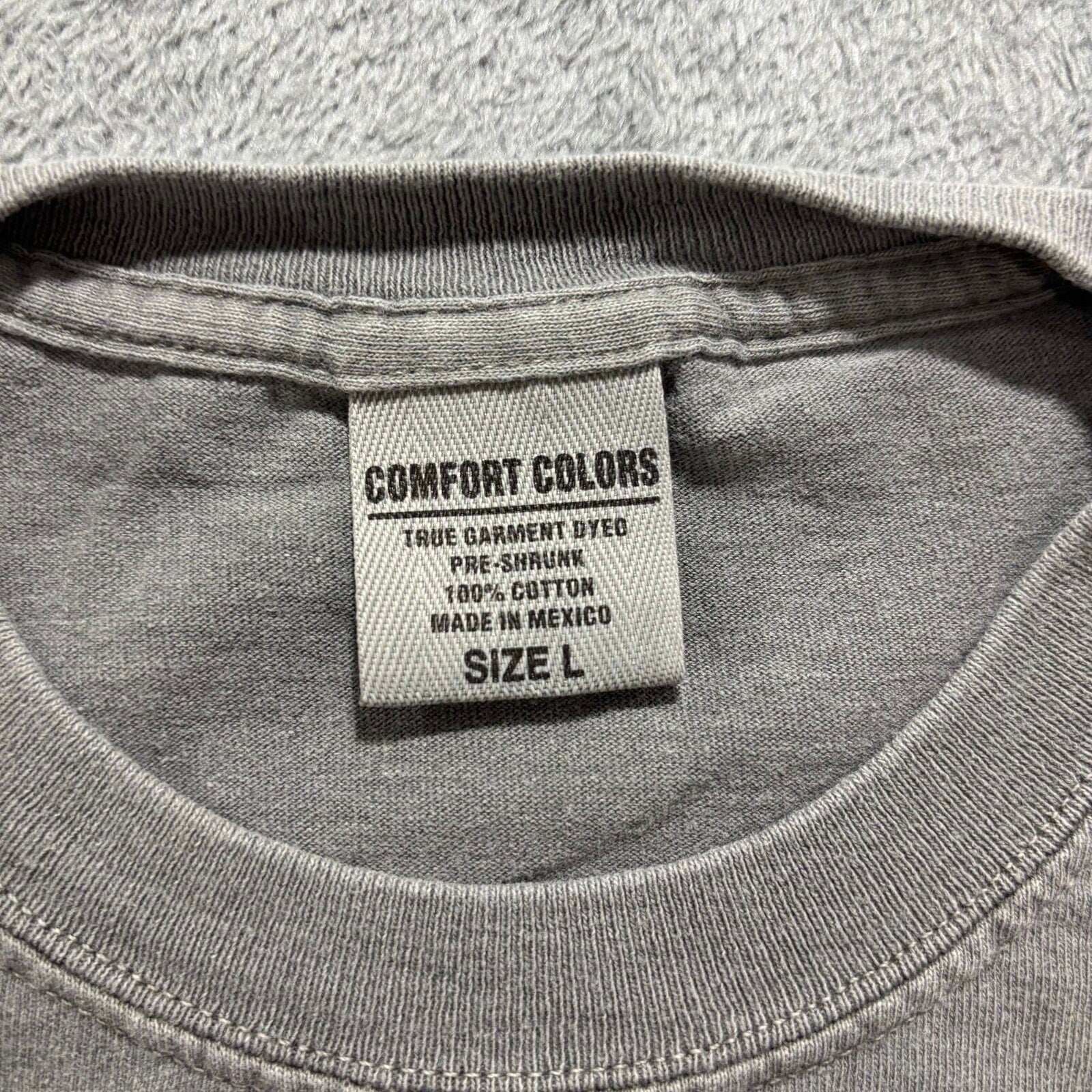 Comfort Colors L Gray M.S. Hershey Graphic T-Shirt Womens Vintage Casual
