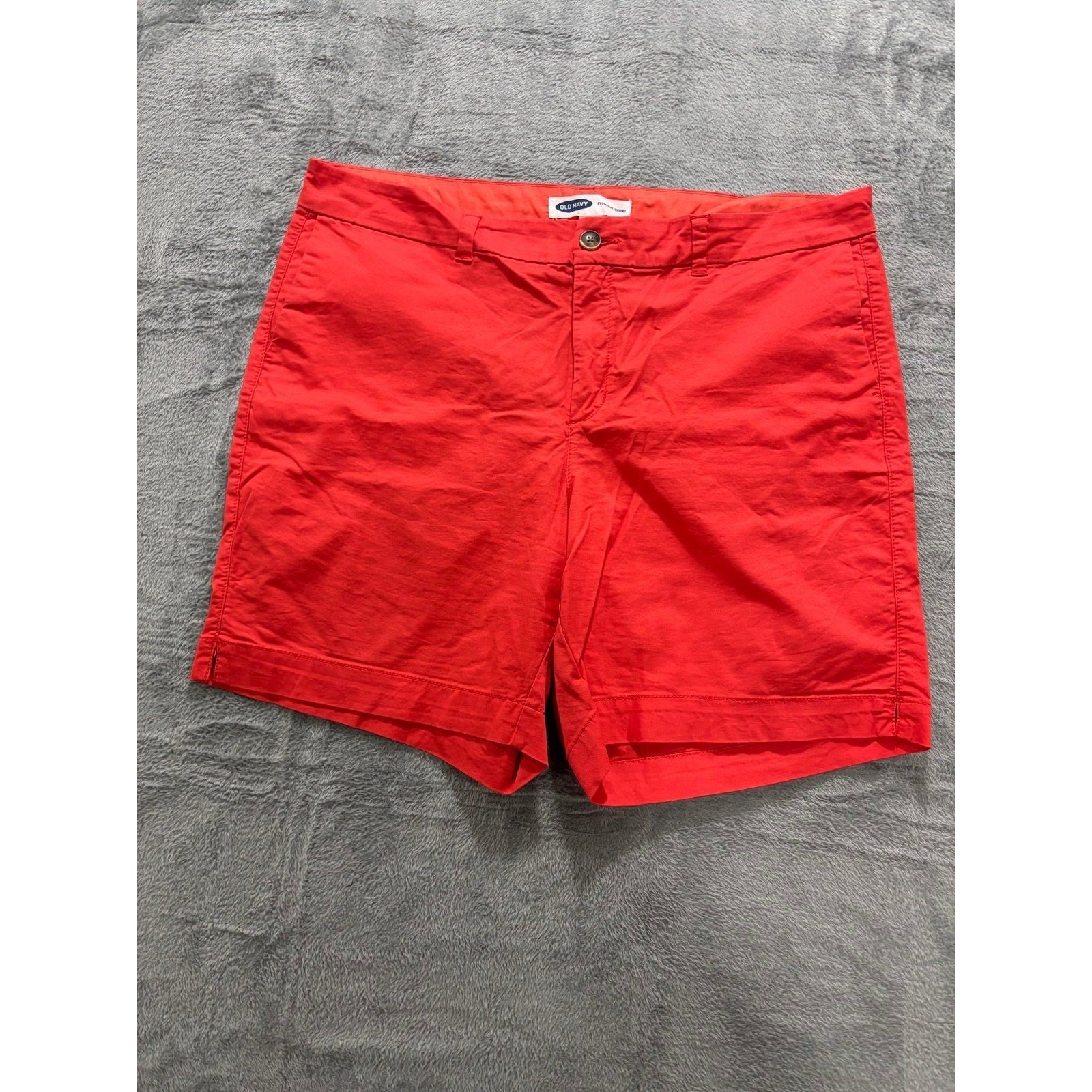 Old Navy 16 Red Everyday Short Womens Preppy Casual Mid Rise Chino Shorts