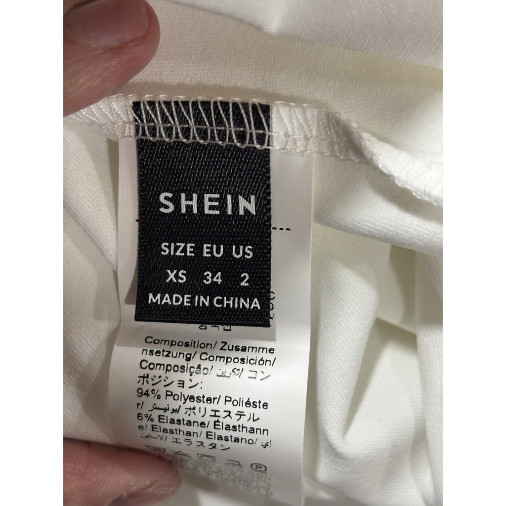 SHEIN Women's White Fit and Flare Dress Size XS, photo 10 of 11