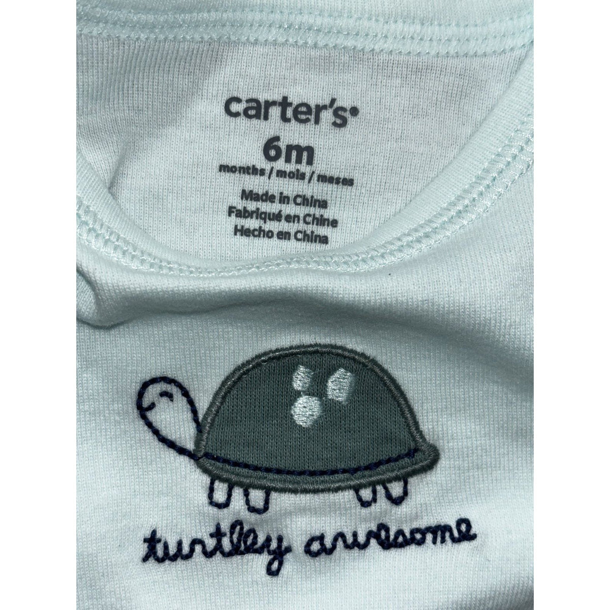 Carter's Baby Boy 6M 6 Piece Bundle Tee Shorts Tank Bodysuits Green Blue Navy