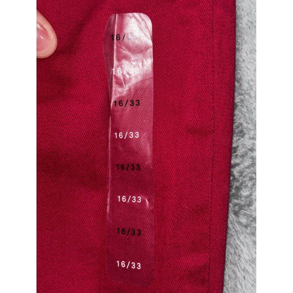 Gap Women's Raspberry Denim Legging Jeans Size 16/33, photo 5 of 13