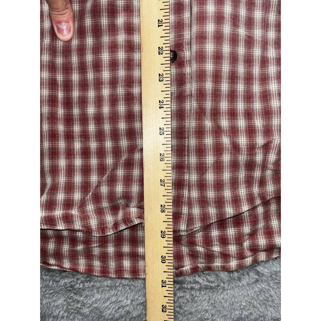 G.H. Bass & Co Men's Red Plaid Shirt Size L, photo 5 of 8