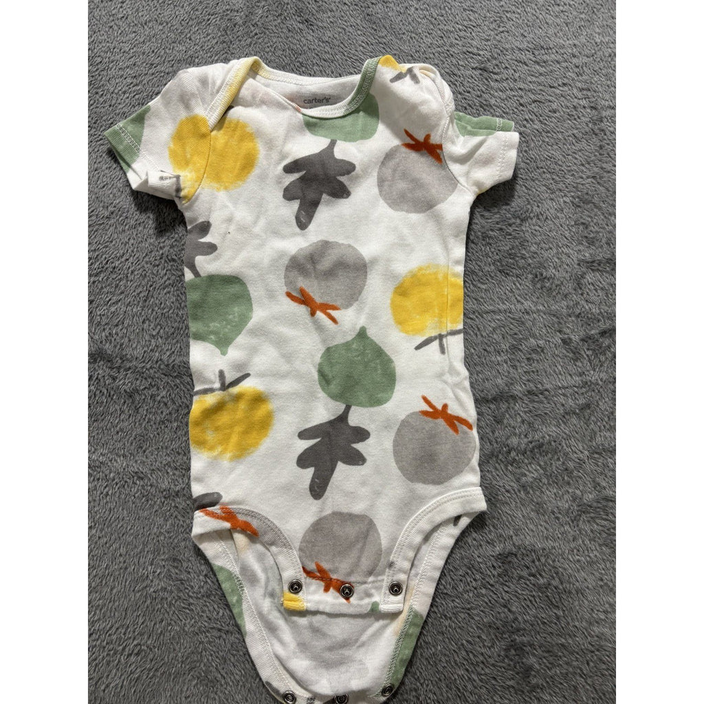 Carter's Baby 12M 6 Piece Bundle Bodysuits Footed Pants Sage Yellow