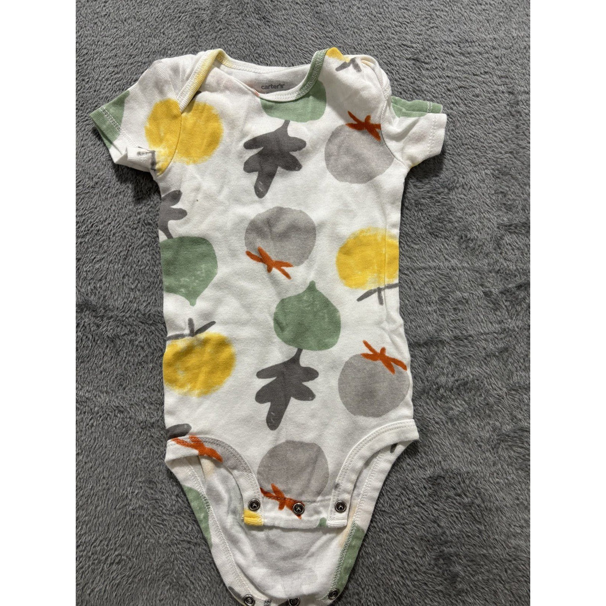 Carter's Baby 12M 6 Piece Bundle Bodysuits Footed Pants Sage Yellow
