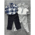 Truly Scrumptious OshKosh Baby 12M 5 Piece Bundle Jacket Shirt Pants Plaid
