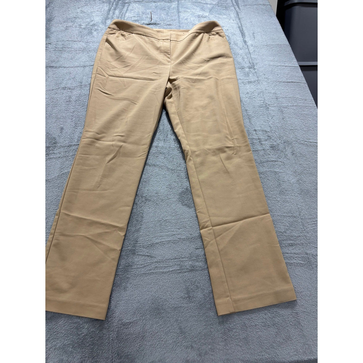 Womens 3 Tall Tan Straight Leg Casual Trousers Chino Pants Vintage Preppy 16