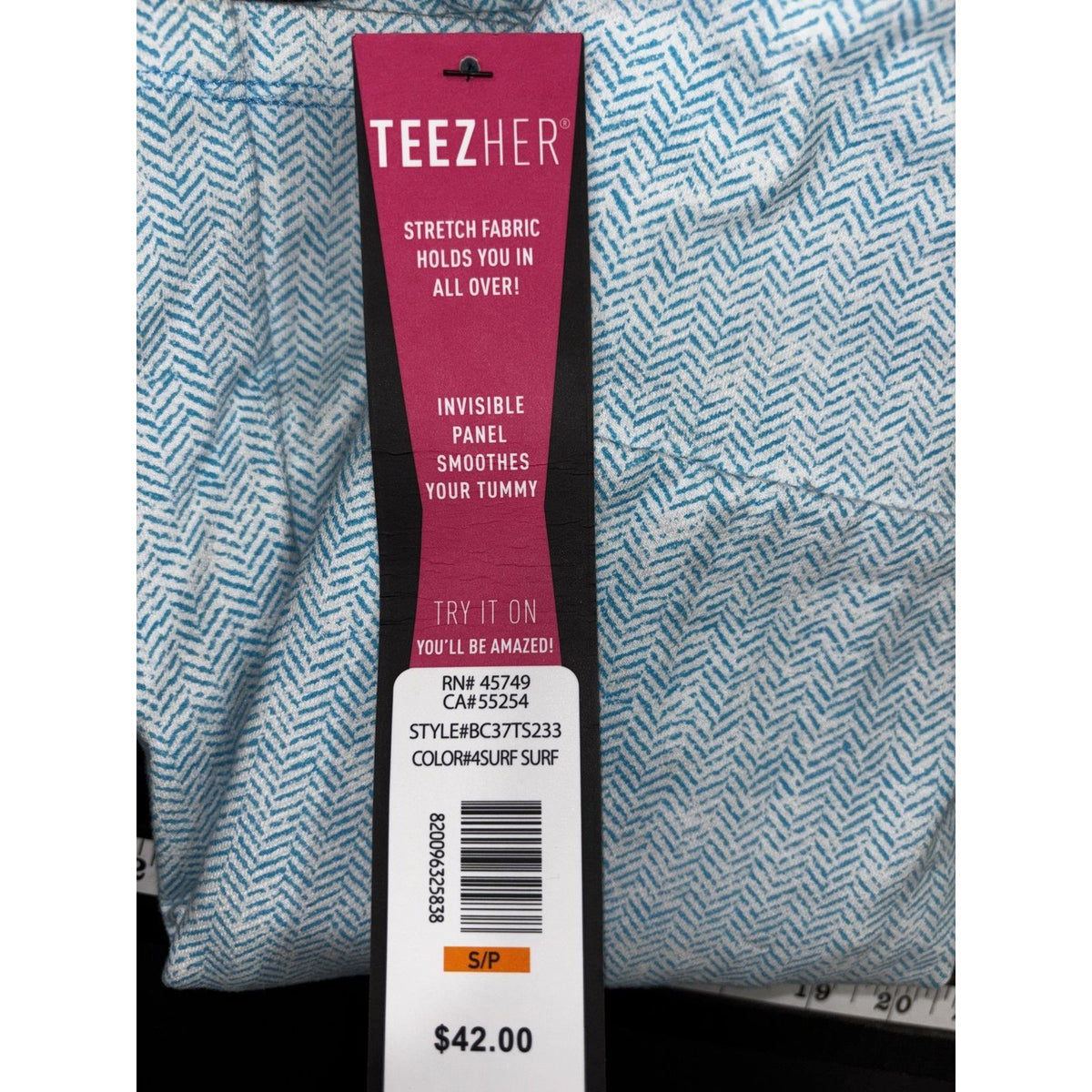 Teez-Her Women's Light Blue Herringbone Skort Size S, photo 14 of 14
