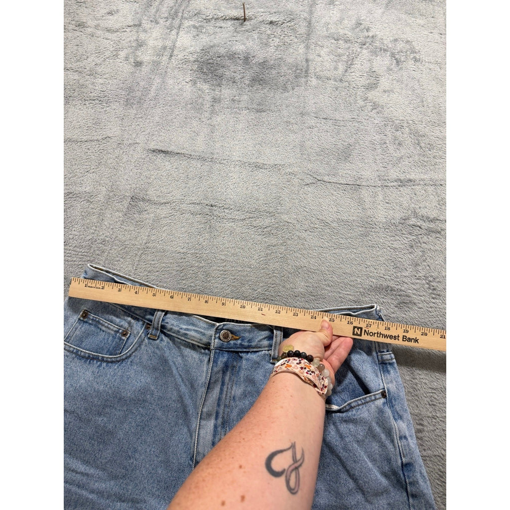 Architect Jean Co 38 Light Wash Blue Denim Shorts Relaxed Fit Vintage Casual