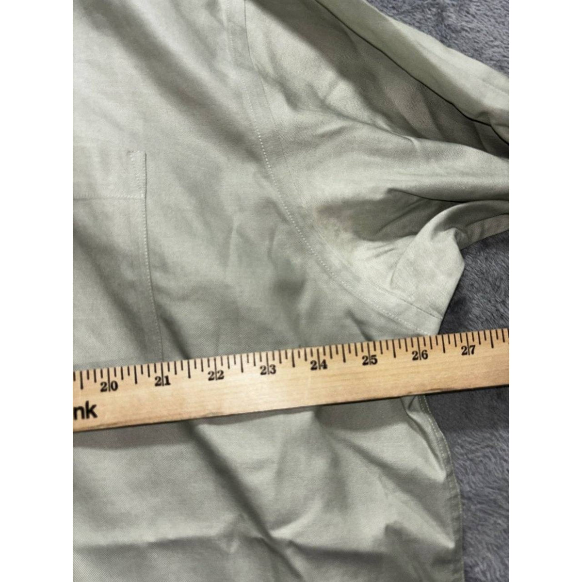 Nautica Men's Sage Green Dress Shirt 17 1/2 34/35, photo 4 of 8