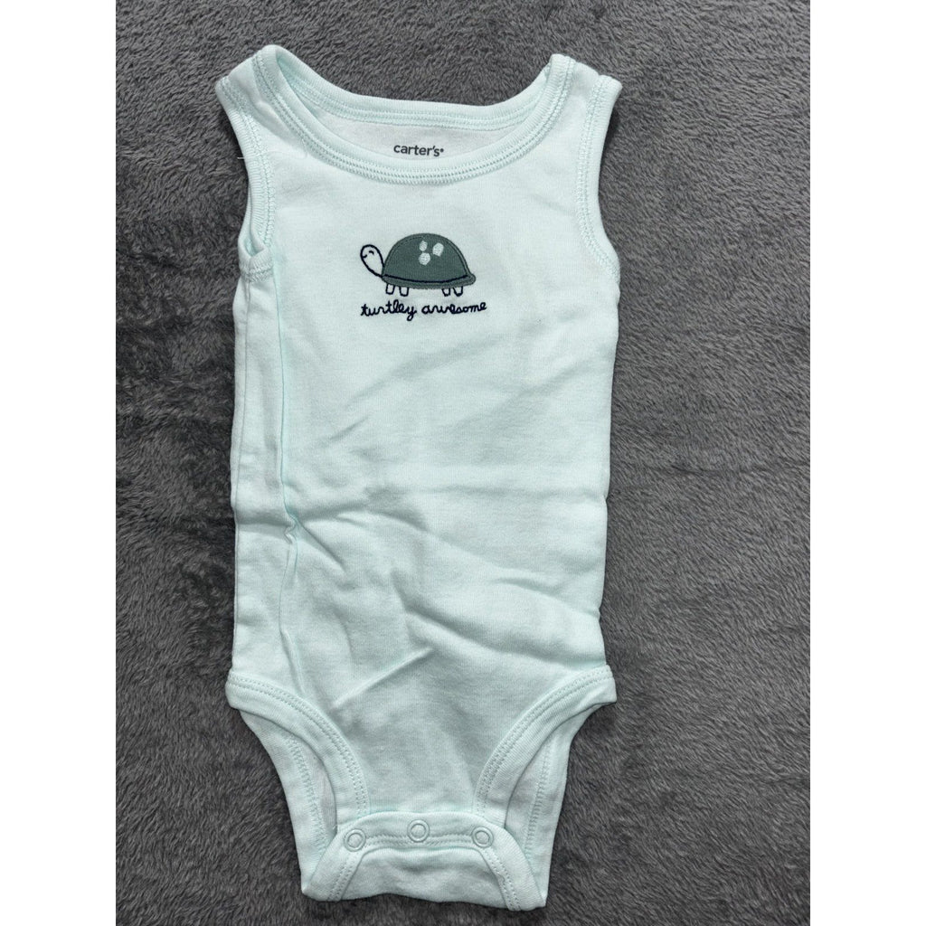 Carter's Baby Boy 6M 6 Piece Bundle Tee Shorts Tank Bodysuits Green Blue Navy