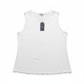 Sampeel 2XL White Womens Tank Top V-Neck Casual Minimalist NWT