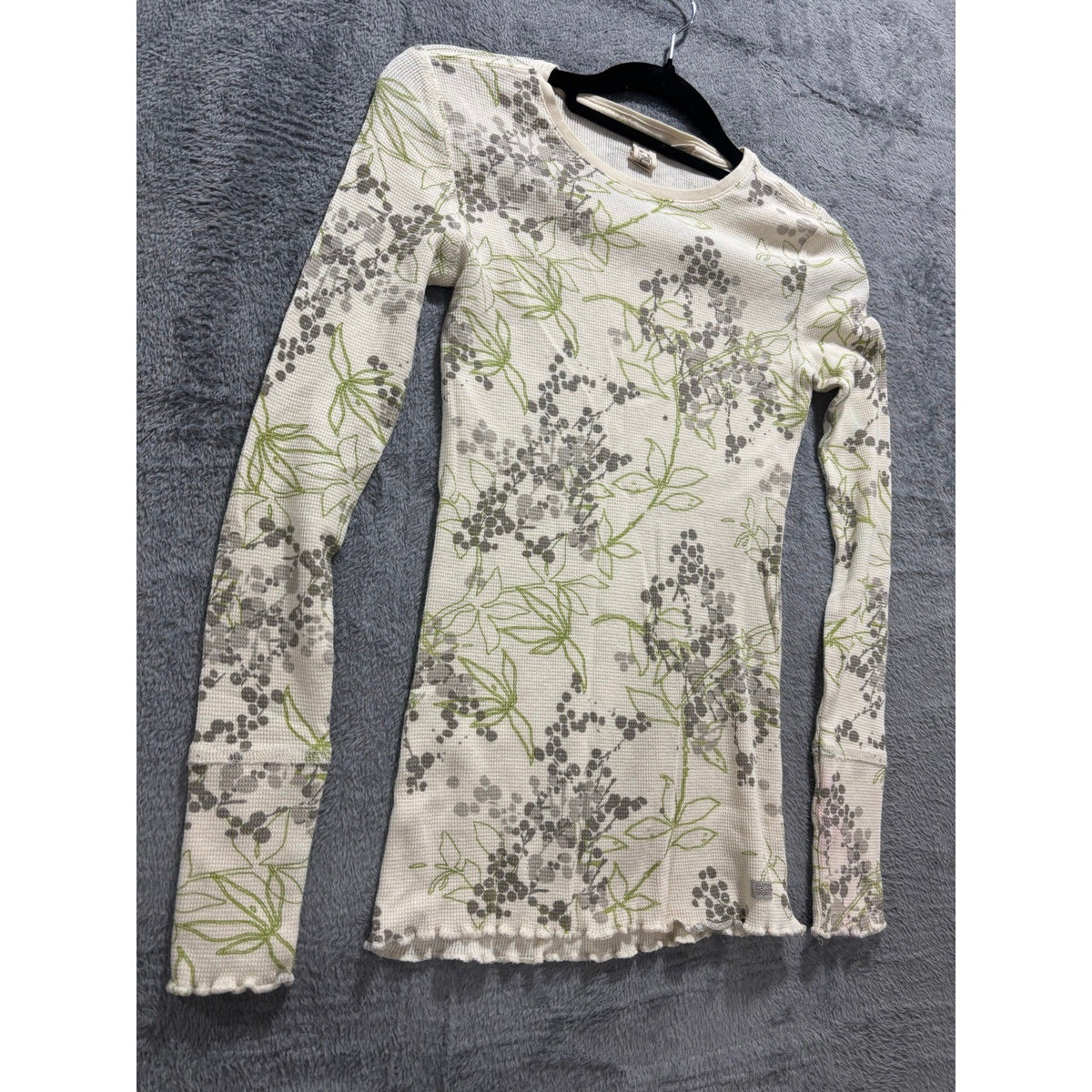 Eastern Mountain Sports Future Consciousness Womens XS Cream Waffle Top