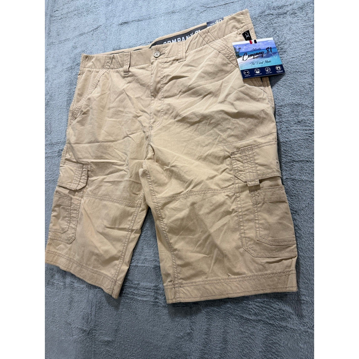 Company 81 40 Tan Stretch Cargo Shorts Mens NWT Casual Outdoor Summer