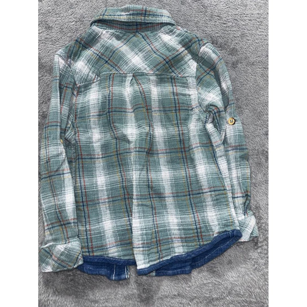OshKosh & Carter's Boy Plaid Shirts Lot 5 Pcs 3T, photo 19 of 20