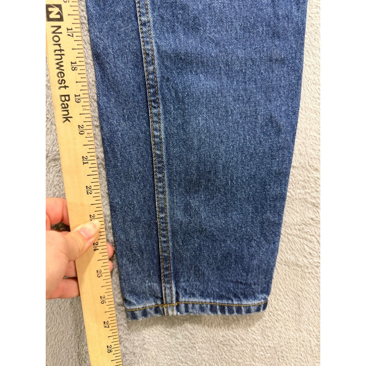 We The Free 24 Blue Jeans Womens High Rise Straight Leg Denim Boho Casual