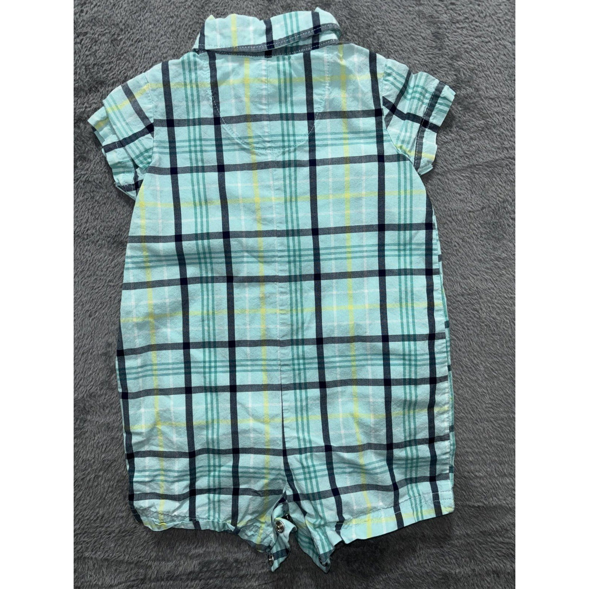 Carter's Baby B'gosh Baby Boy 6M 5 Piece Bundle Rompers Shirts Plaid Gingham