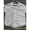 Lucky Brand Women's White Striped Shirt Size L