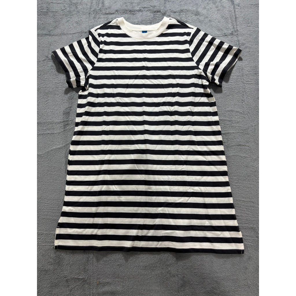 Old Navy Women's Black White Stripe T-Shirt Dress L, photo 8 of 8