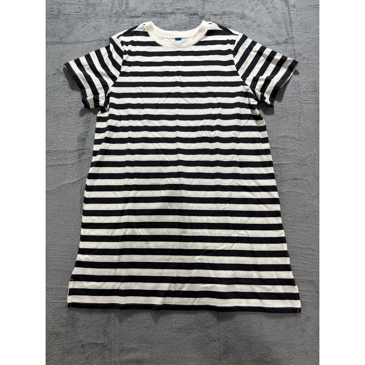 Old Navy Women's Black White Stripe T-Shirt Dress L, photo 8 of 8
