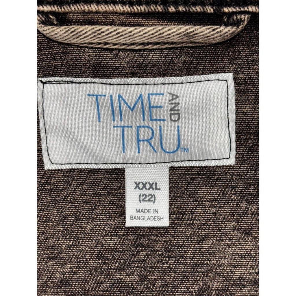 Time and Tru Women's Brown Denim Jacket Size XXXL, photo 8 of 9