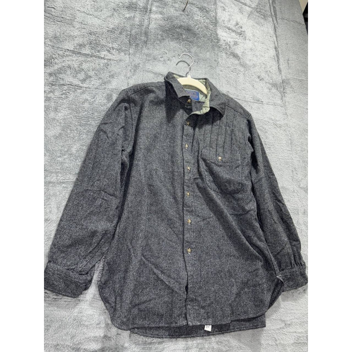 Pendleton Men's Charcoal Wool Shirt Size L, photo 3 of 11