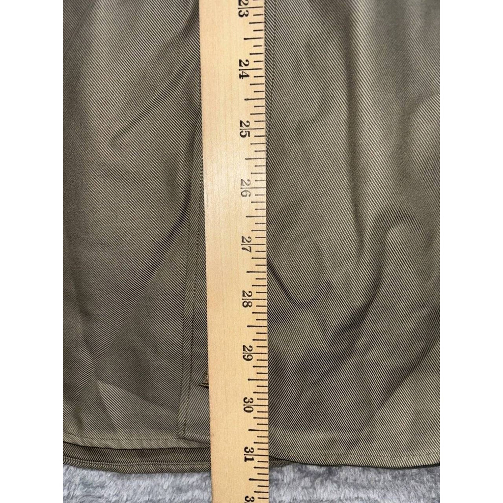 Nordstrom Men's Olive Green Dress Shirt Size L, photo 5 of 8