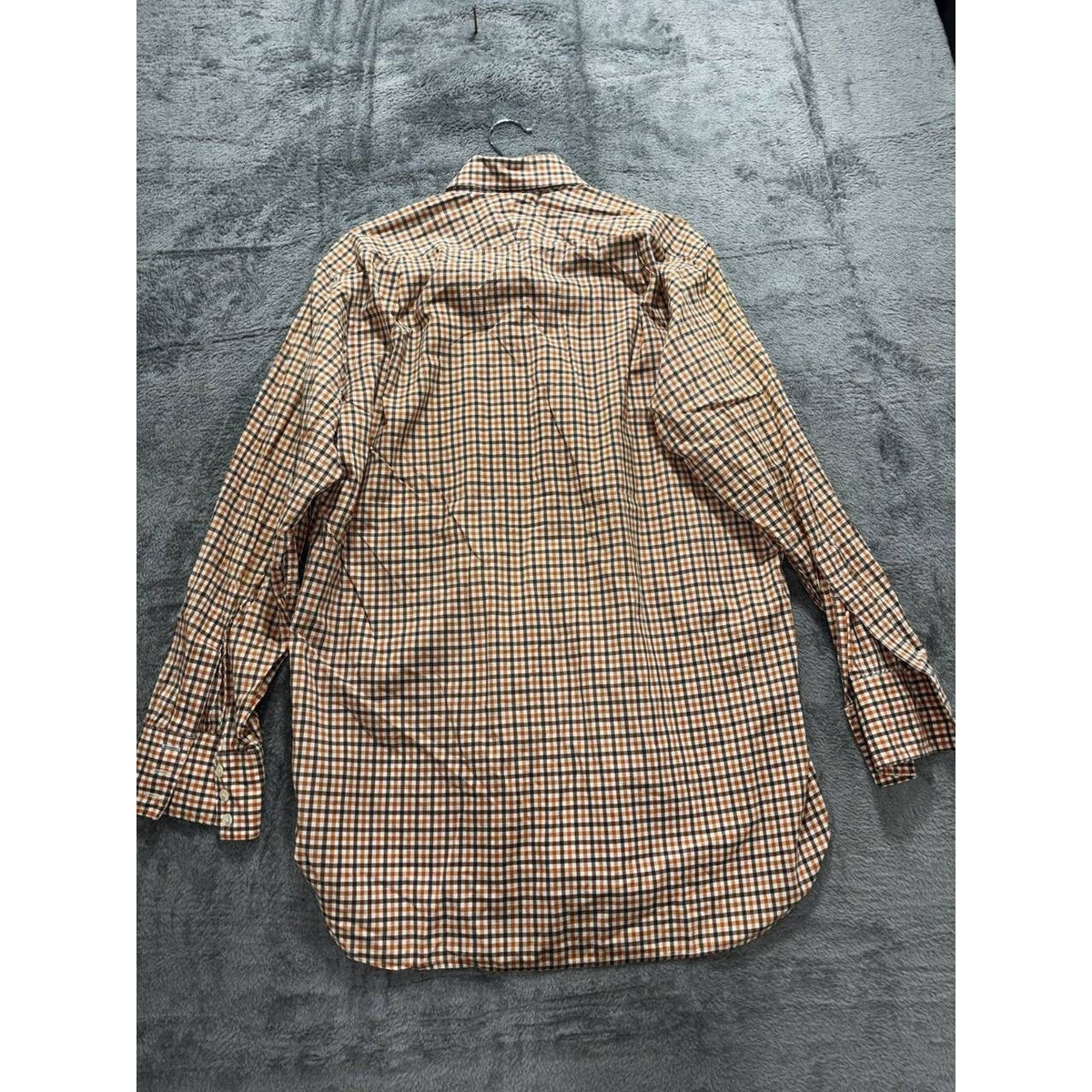 Turnbull & Asser Men's Orange Check Shirt 15 1/2, photo 4 of 8