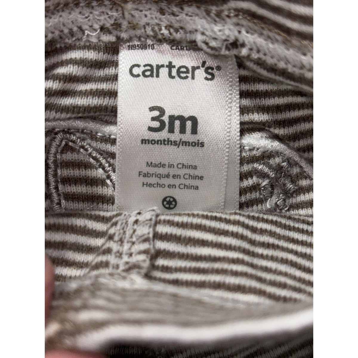 Carter's Baby Boy 3M 7 Piece Bundle Bodysuits Henley Pants Blue Brown Navy