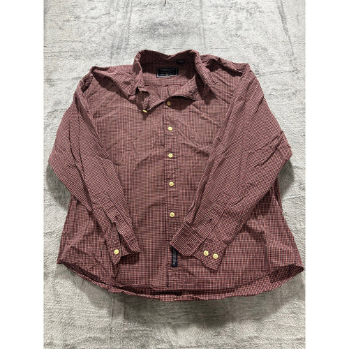 American Eagle Women's Burgundy Check Shirt Size XL, photo 2 of 11
