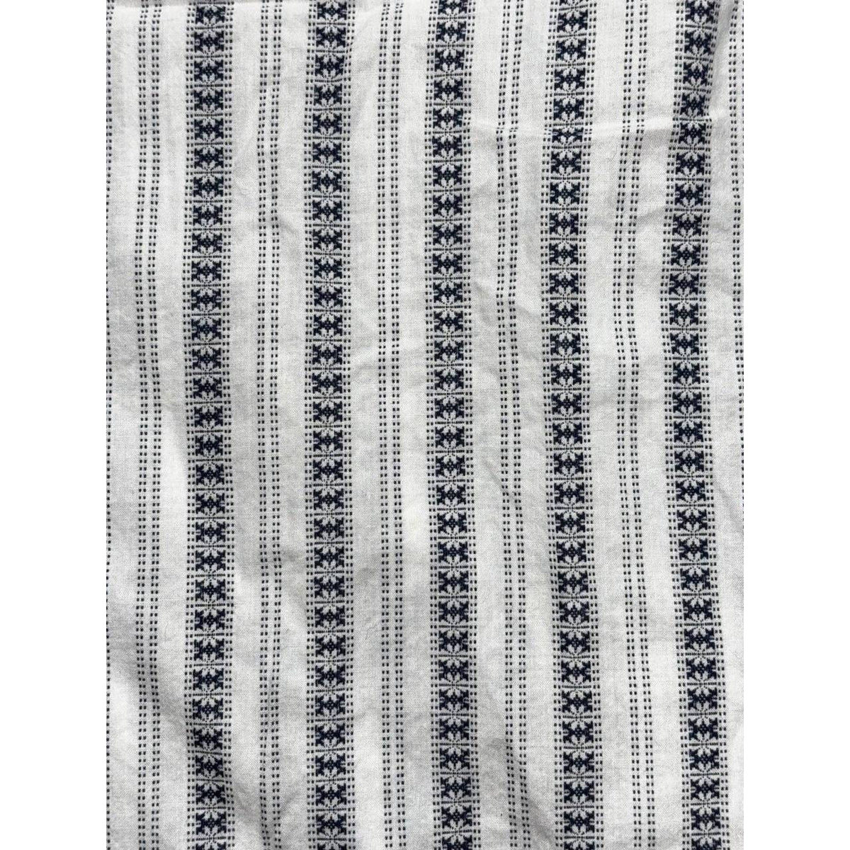 Lucky Brand Men's White Navy Stripe Western Shirt L, photo 7 of 9