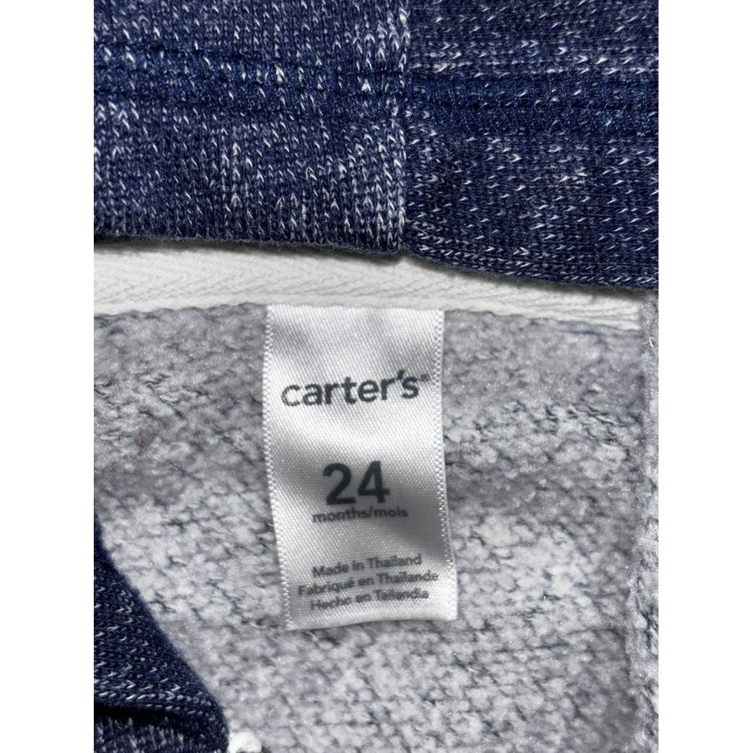 Carter's Baby Boy Navy Romper Hoodie Lot 4 Pc 24M, photo 15 of 16