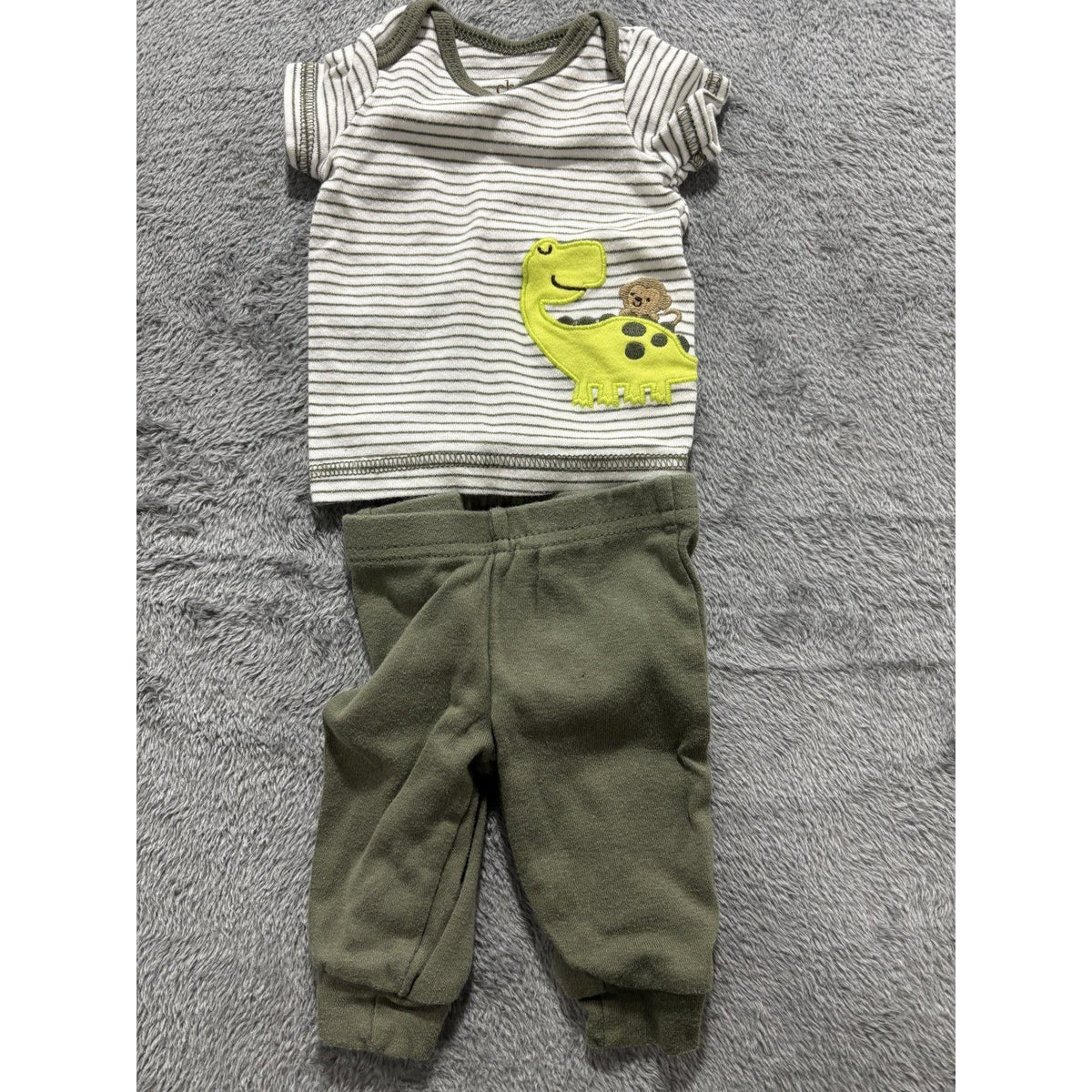 Carter's Child of Mine Baby Boy NB 6 Piece Bundle Sleeper Hoodie Pants