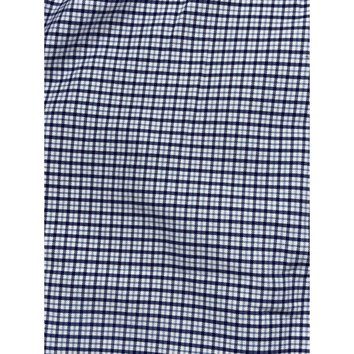 L.L. Bean Men's Blue Check Dress Shirt Size 16-33, photo 7 of 8