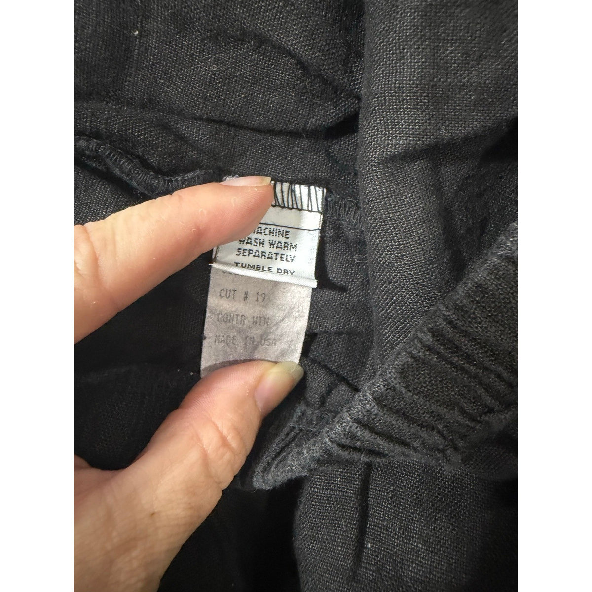 Doneckers of Ephrata S Black Linen Maxi Skirt Womens Boho Vintage Casual