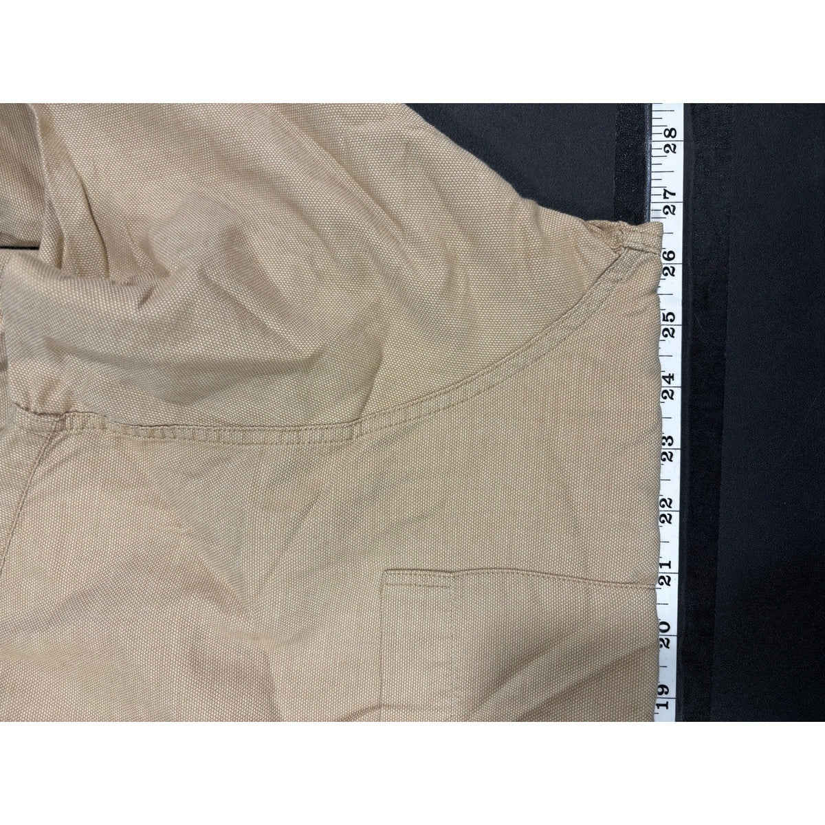 Nicklaus L Tan Long Sleeve Button Up Shirt Cotton Casual Preppy