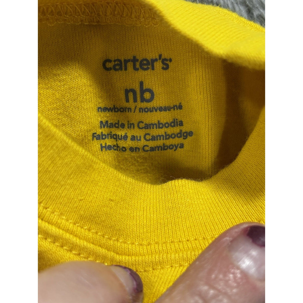 Carter's Baby Boy NB 6 Piece Bundle Sweatshirt Pants Bodysuits Sleeper Navy