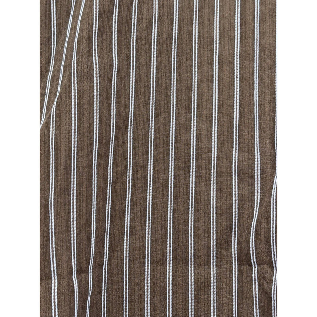Billy London Men's Brown Stripe Dress Shirt Size XXL, photo 5 of 9