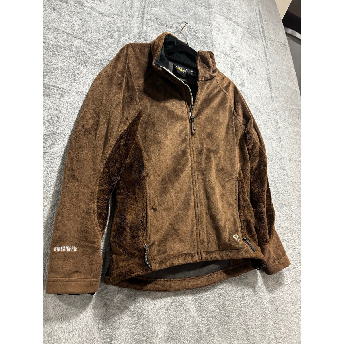 Mountain Hardwear Womens S Brown Full Zip Fleece Jacket Outdoor