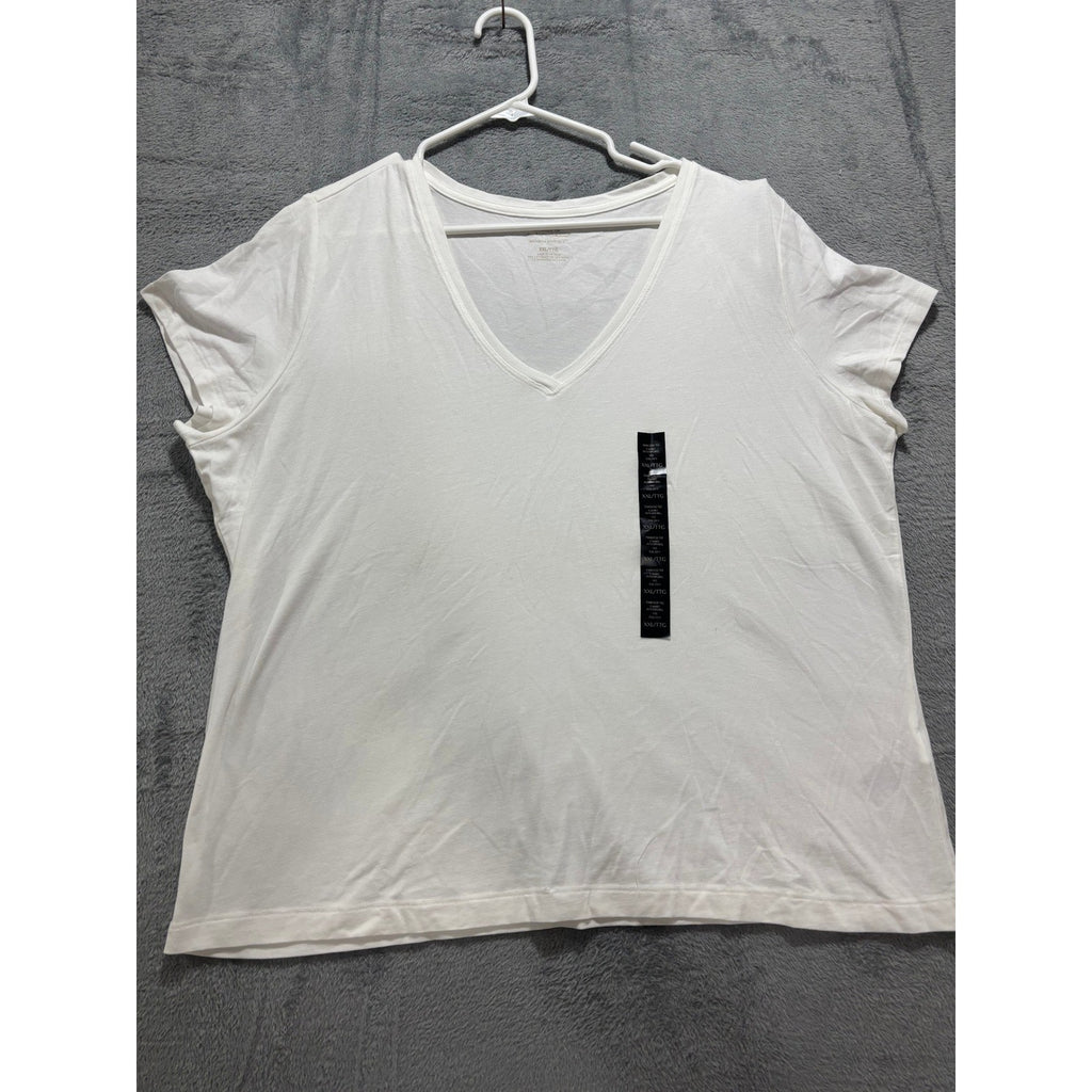 Banana Republic Women's White V-Neck Tee Size XXL, photo 13 of 13