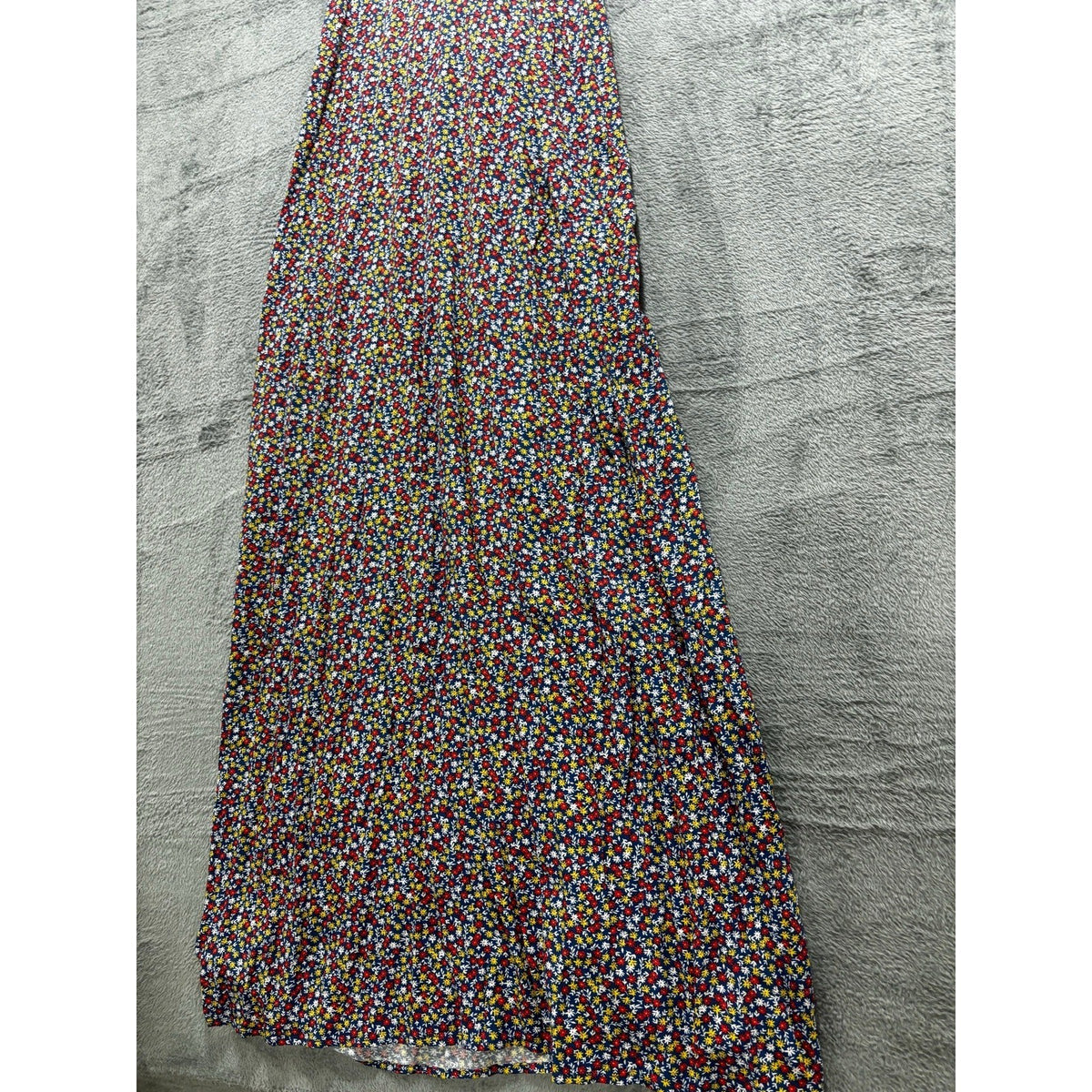 Old Navy M Navy Blue Floral Cami Maxi Dress Womens Boho Casual Ditsy