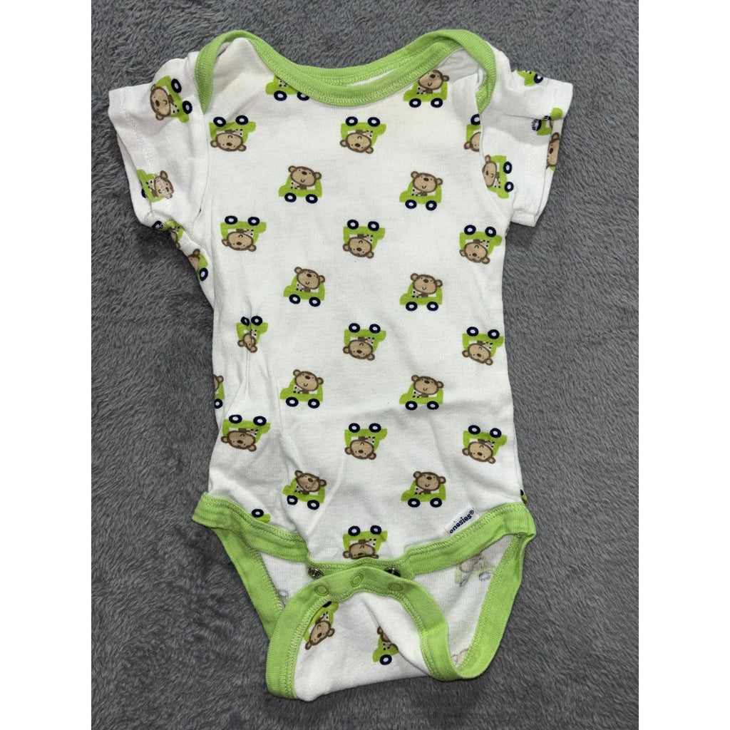 Gerber Baby Boy 3-9M 6 Piece Bundle Sleeper Bodysuits Green Blue Navy